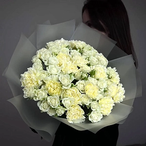 Букет белоснежная нежность