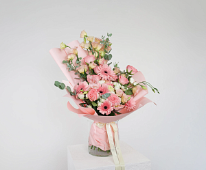 Букет пудровое облако - фото-0