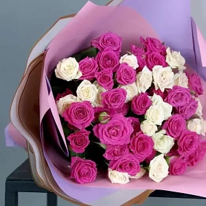 Букет нежное сияние роз - фото-1