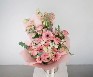 Букет пудровое облако - фото-3