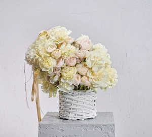 Букет сахарный пион